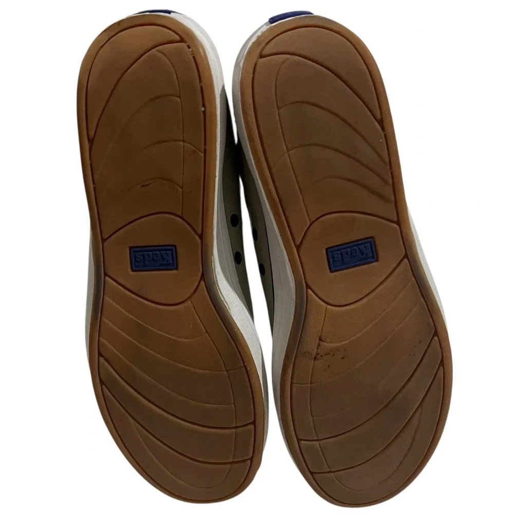 Keds Taupe‎ Leather Sneakers Women's Size 7.5 Preppy Comfort Casual - Picture 6 of 9